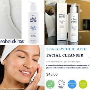 COPY - NIB Sobel Skin Rx 27% Glycolic Acid Facial Cleanser Exfoliating Brighten…